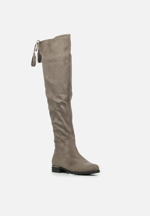 Miss Black - Hadar5 over the knee boot - grey