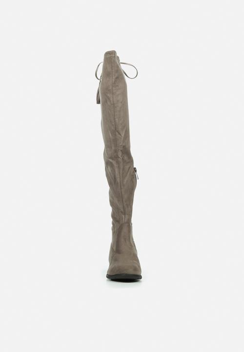 Miss Black - Hadar5 over the knee boot - grey