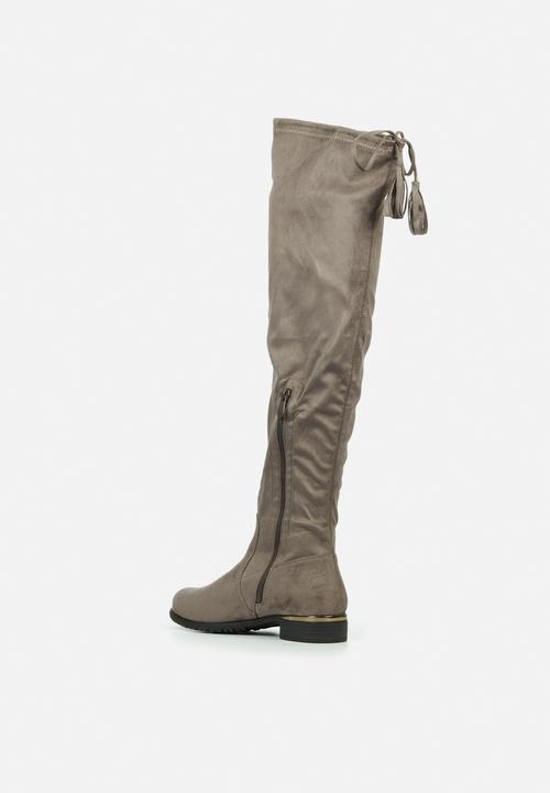 Miss Black - Hadar5 over the knee boot - grey