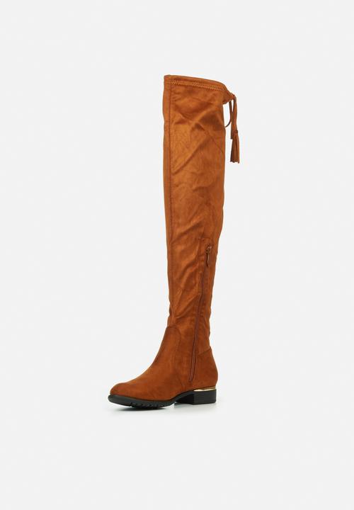 Miss Black - Hadar5 over the knee boot - tan