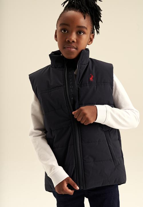 POLO - Boys sleeveless puffer jacket - navy