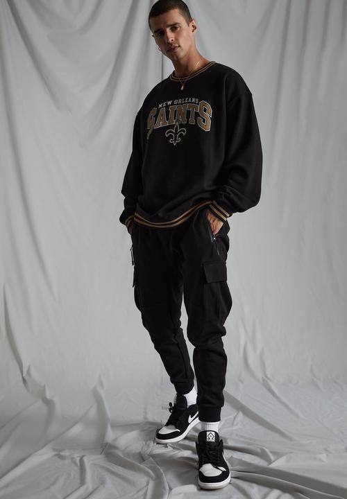Factorie - Cargo tech track pant - black