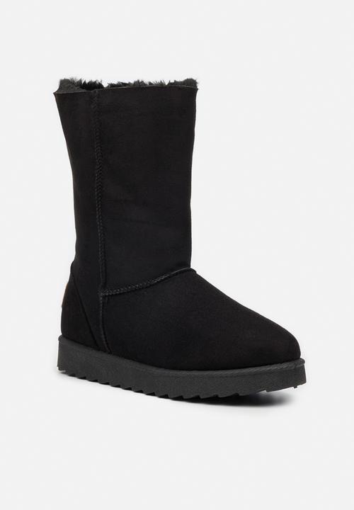 Butterfly Feet - Cozy 4 slipper boot - black