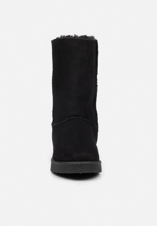 Butterfly Feet - Cozy 4 slipper boot - black