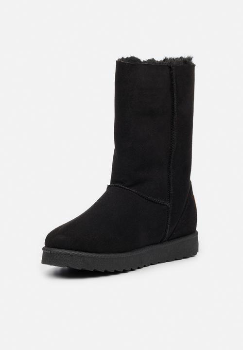 Butterfly Feet - Cozy 4 slipper boot - black