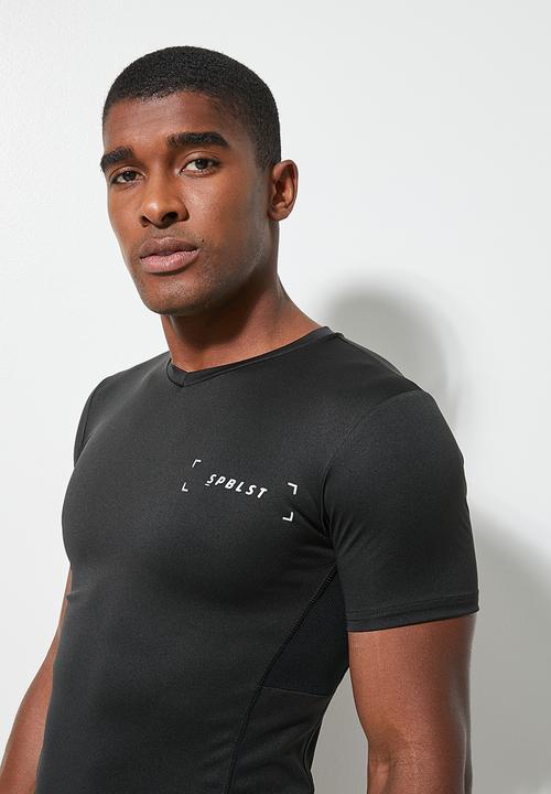 Superbalist - Muscle fit sports tee - black