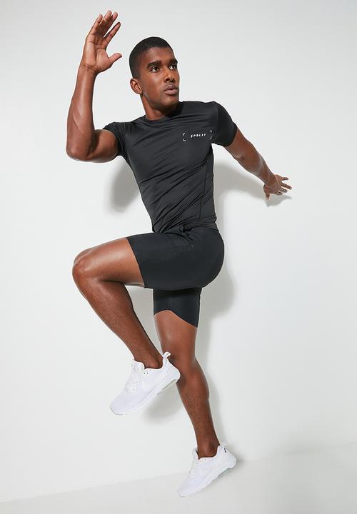 Superbalist - Muscle fit sports tee - black
