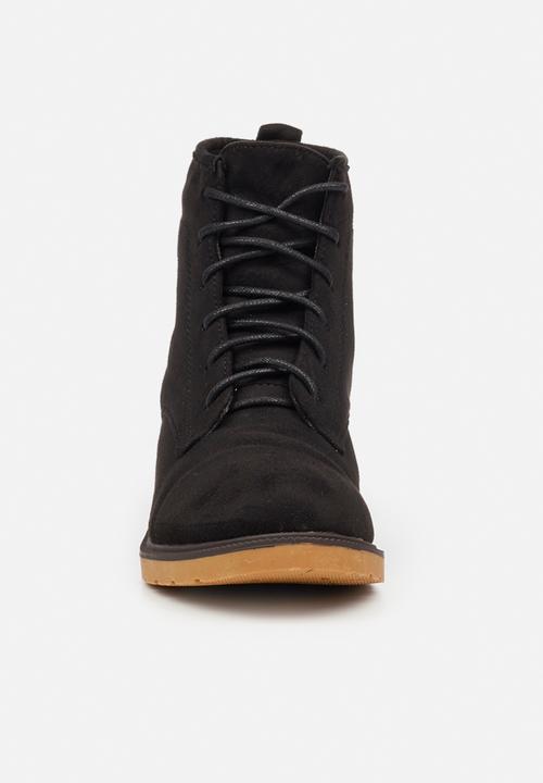 Butterfly Feet - Sussex 1  lace up ankle boot - black