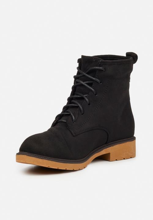 Butterfly Feet - Sussex 1  lace up ankle boot - black