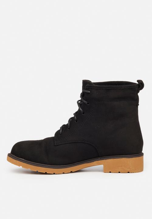 Butterfly Feet - Sussex 1  lace up ankle boot - black