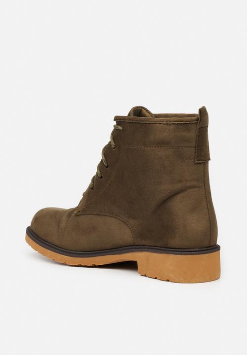 Butterfly Feet - Sussex 1  lace up ankle boot - olive