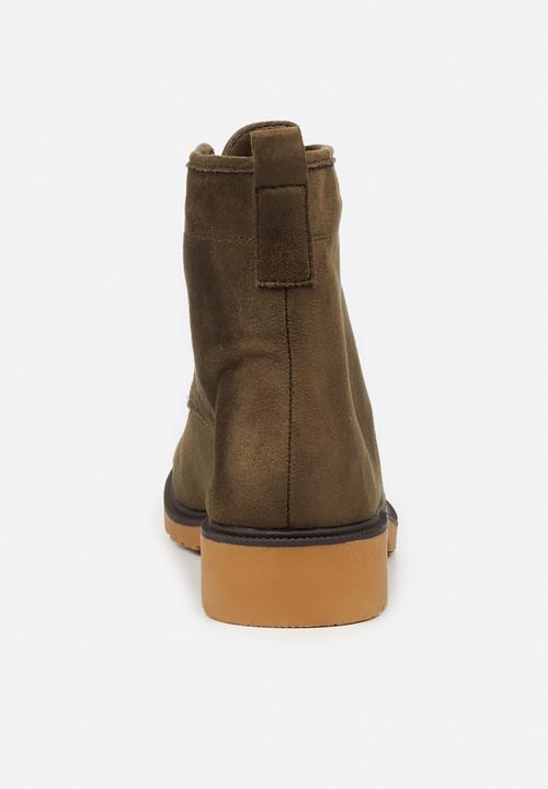 Butterfly Feet - Sussex 1  lace up ankle boot - olive