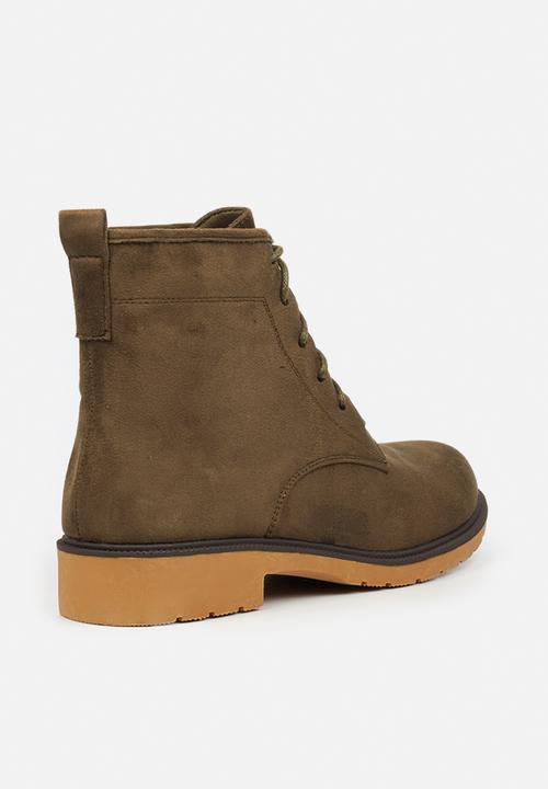 Butterfly Feet - Sussex 1  lace up ankle boot - olive