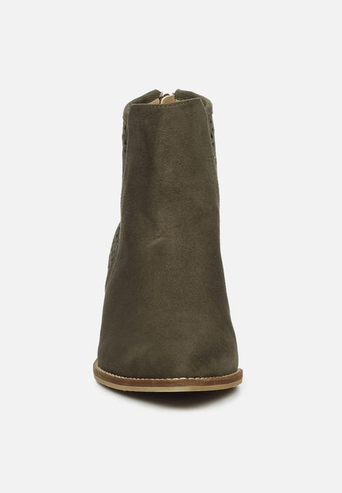 Miss Black - Cooper3 ankle boot - olive