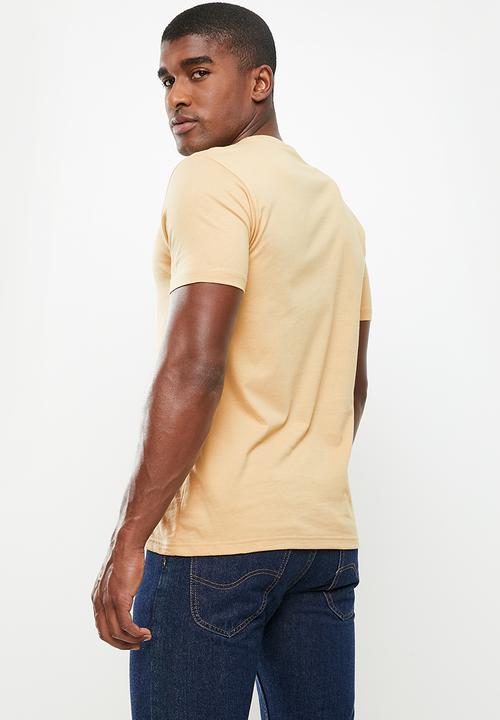 POLO - Cory Crest crew neck short sleeve tee - camel