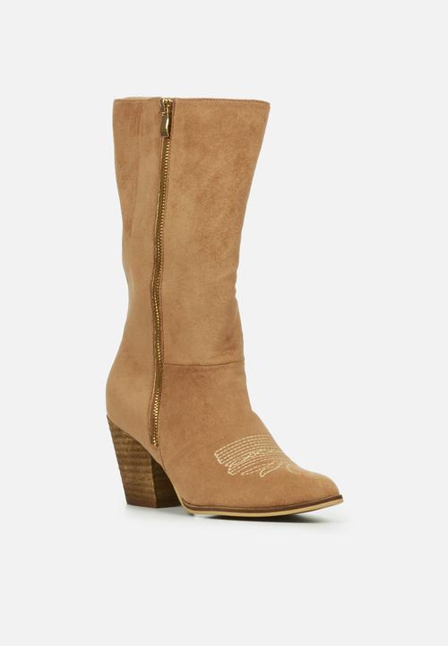 Miss Black - Western1 knee length boot - camel
