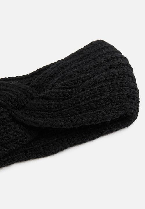 Superbalist - 2 pack headband set - black & grey