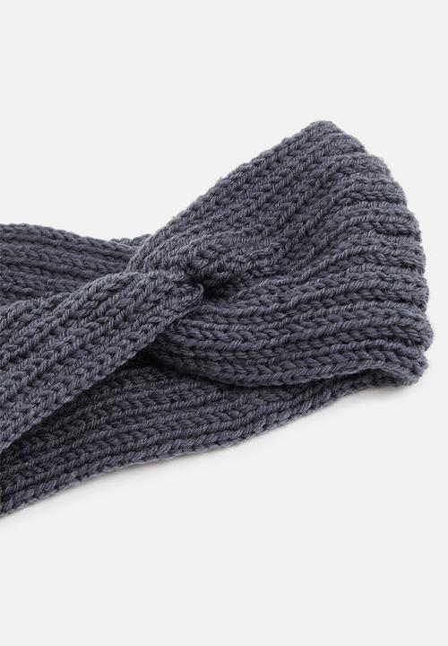 Superbalist - 2 pack headband set - black & grey