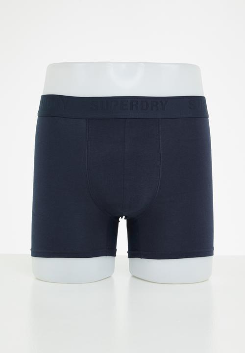 Superdry. - Boxer multi triple pack - richest navy