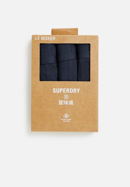 Superdry. - Boxer multi triple pack - richest navy