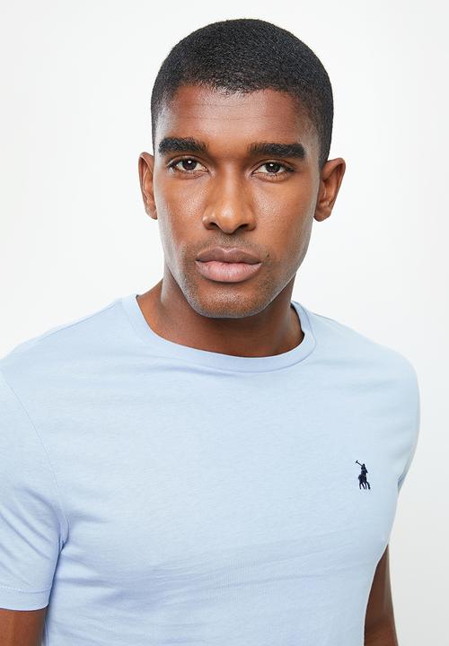 POLO - Men plain cn short sleeve tee - light blue