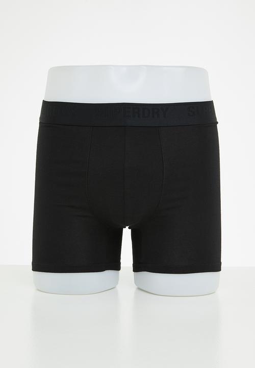 Superdry. - Boxer multi triple pack - black