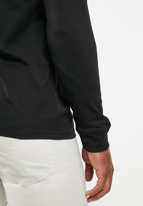 POLO - Men logo long sleeve tee - black