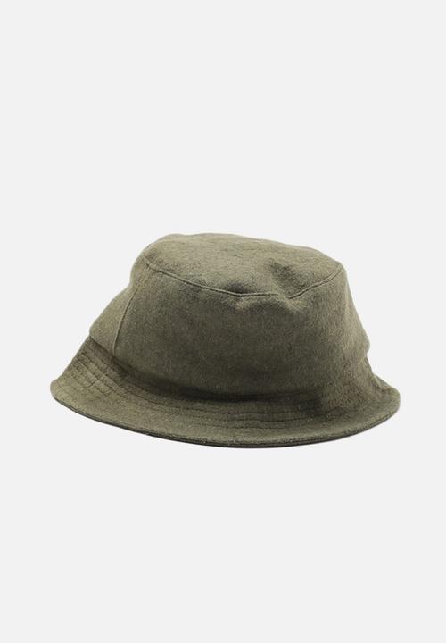 Trendyol - Wool texture bucket hat - green