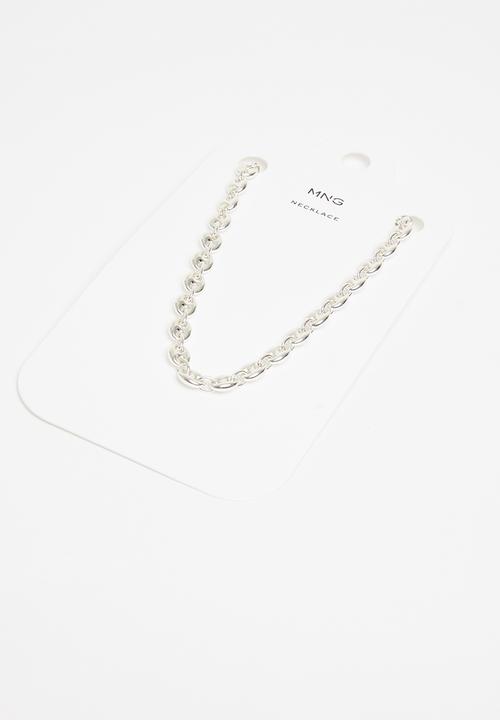 MANGO - Link chain necklace - silver