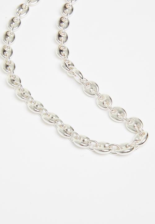 MANGO - Link chain necklace - silver