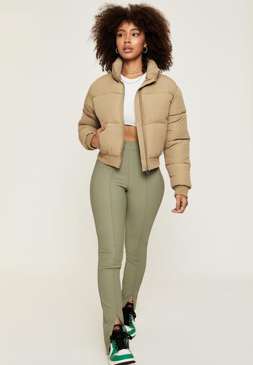 Supré  - Split front pant - desert sage