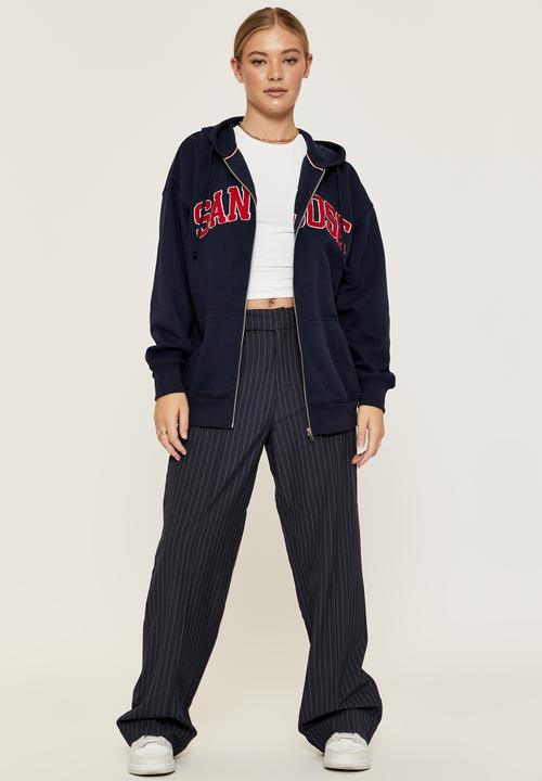 Supré  - Lisa printed hoodie - varsity navy