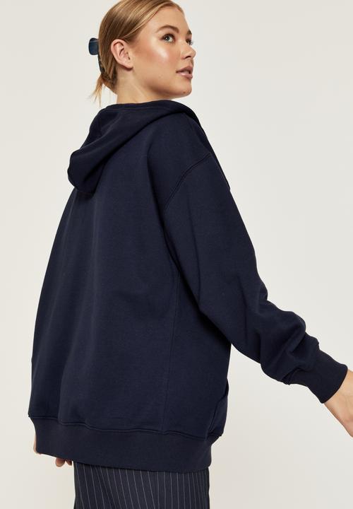 Supré  - Lisa printed hoodie - varsity navy