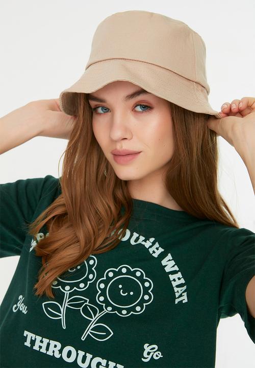 Trendyol - Plain bucket hat - beige