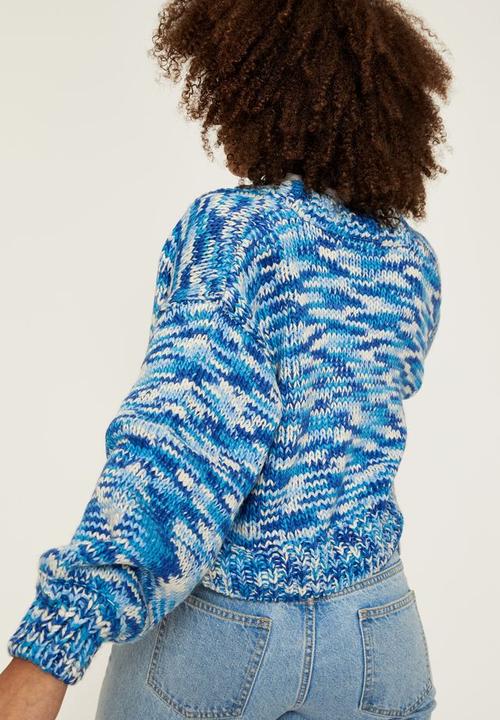 Supré  - Ellie multicolour knit cardigan - blue