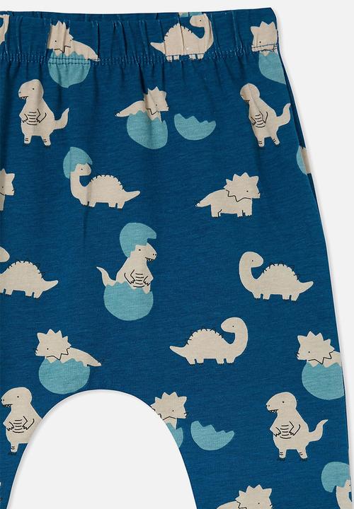 Cotton On - The legging - submarine blue/hatching dino