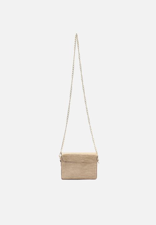 Trendyol - Textured cross body bag - stone