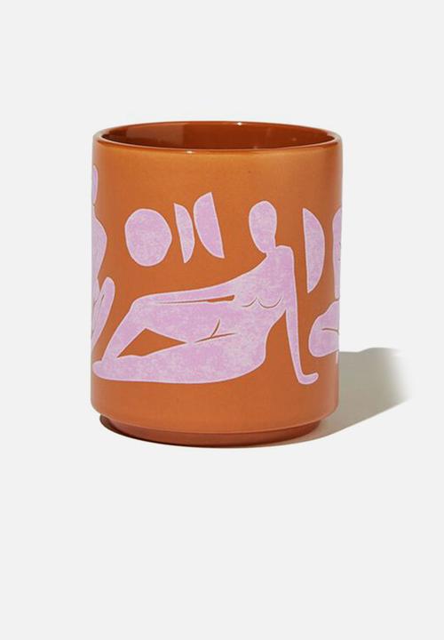Typo - Daily mug - pink & orange woman