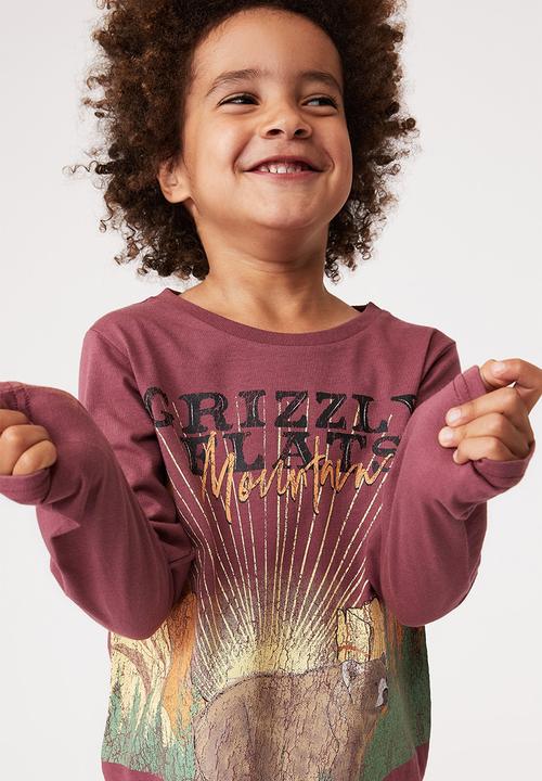 Cotton On - Max long sleeve tee - vintage berry