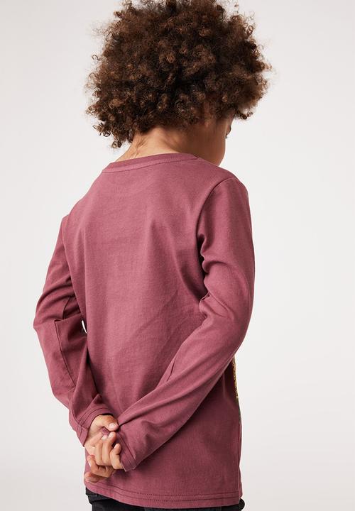 Cotton On - Max long sleeve tee - vintage berry