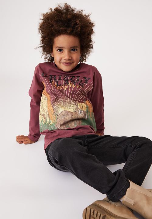 Cotton On - Max long sleeve tee - vintage berry
