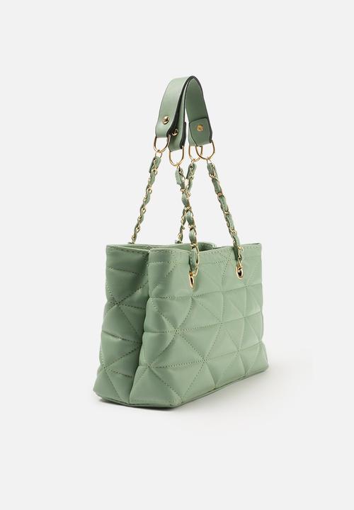 Trendyol - Triangle quilt bag - green