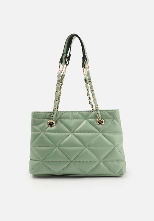 Trendyol - Triangle quilt bag - green