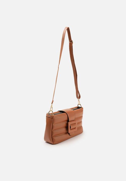 Trendyol - Bold buckle shoulder bag - brown