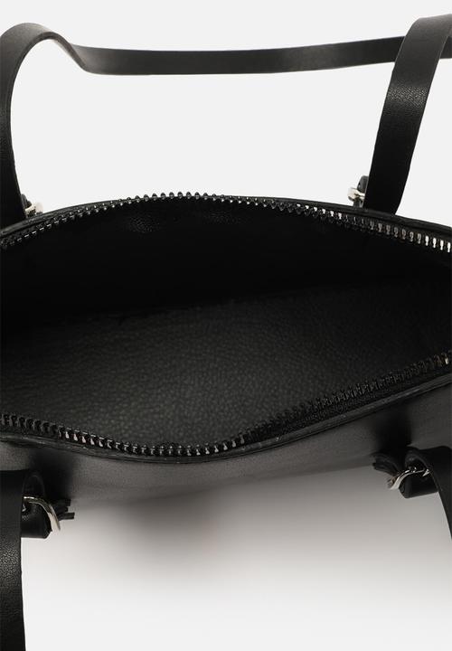 Trendyol - Faux leather half moon bag - black