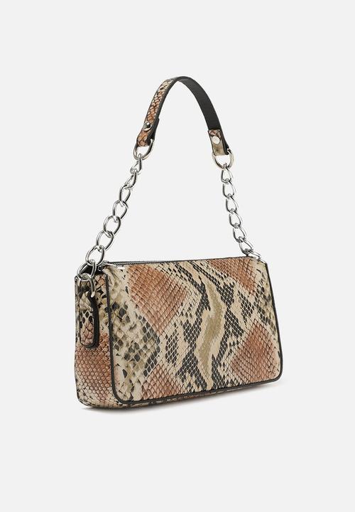 Trendyol - Faux snake skin shoulder bag - multi