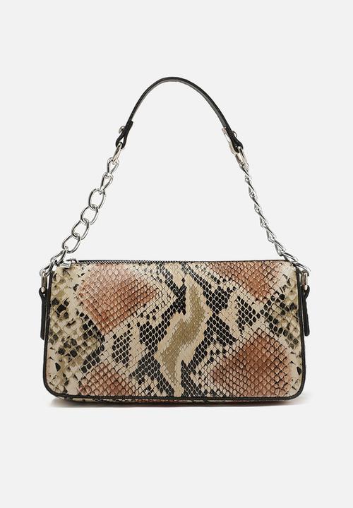 Trendyol - Faux snake skin shoulder bag - multi