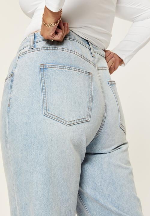 Supré  - Straight leg ripped jean - caribbean blue rip