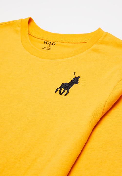 POLO - Boys classic long sleeve tee - yellow