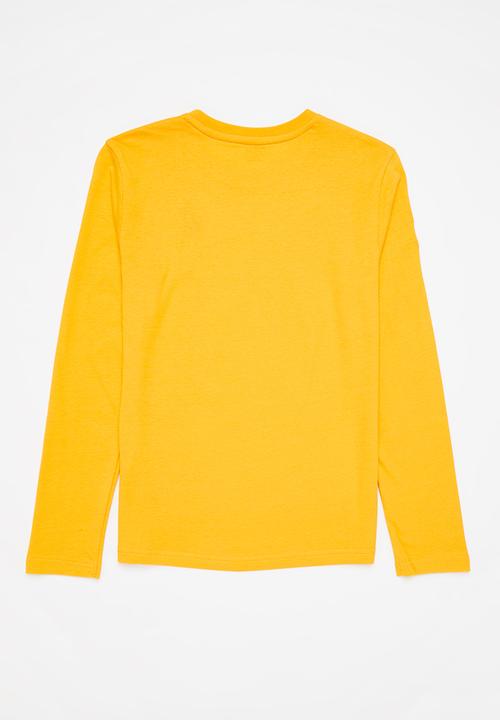 POLO - Boys classic long sleeve tee - yellow